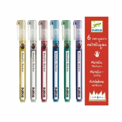 Djeco Loisirs Créatifs*6 Marqueurs métalliques