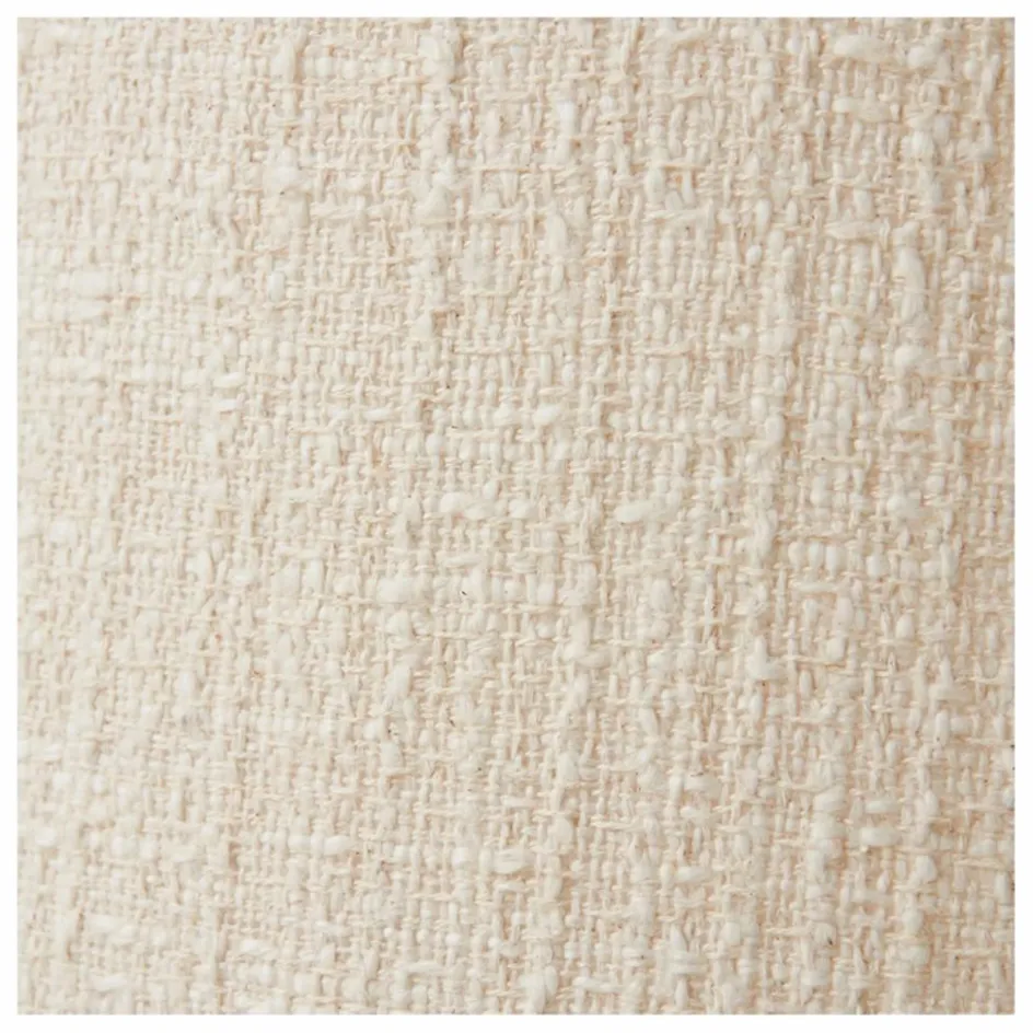New HKliving Abat jour en tissu bouclé | Crème