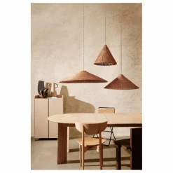Hot Ferm Living Abat-jour Dou en rotin Naturel