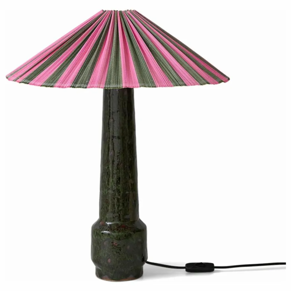 HKliving Abat-jour en bambou Plisse || Luminaires