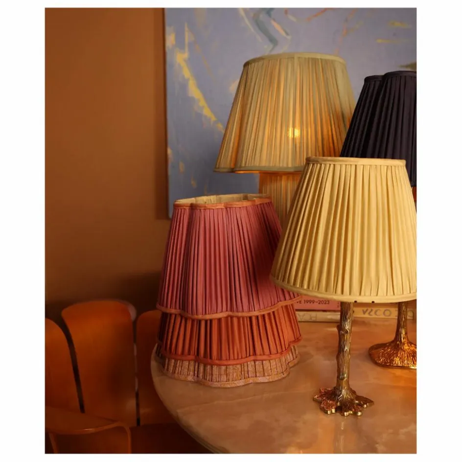 Clearance Doing Goods Abat-jour en soie Diya | Rose fuschia