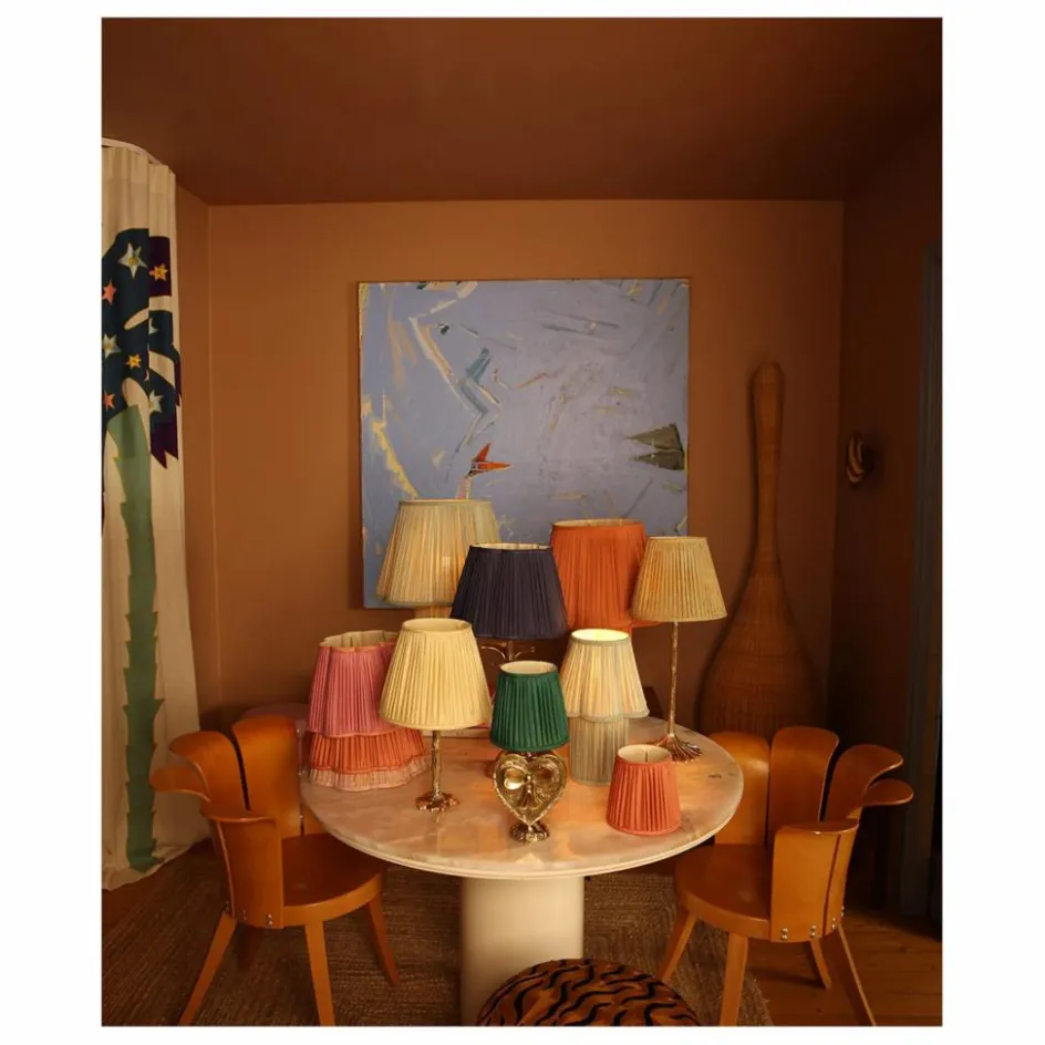 Clearance Doing Goods Abat-jour en soie Diya | Rose fuschia