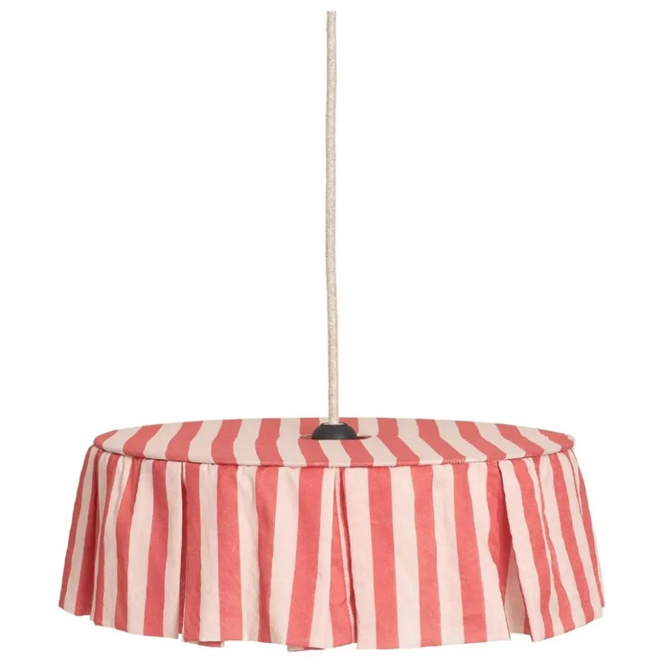 Outlet Abat-jour Vibes rayé en voile de coton bio | Enfant Luminaires|Lampes, Veilleuses Enfant