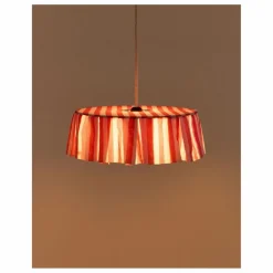 Outlet Abat-jour Vibes rayé en voile de coton bio | Enfant Luminaires|Lampes, Veilleuses Enfant