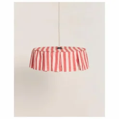Outlet Abat-jour Vibes rayé en voile de coton bio | Enfant Luminaires|Lampes, Veilleuses Enfant