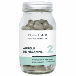 Femme D-LAB NUTRICOSMETICS Soins Du Visage|Soins Du Corps*Absolu de Mélanine intensifie le bronzage Complément alimentaire - 1 mois