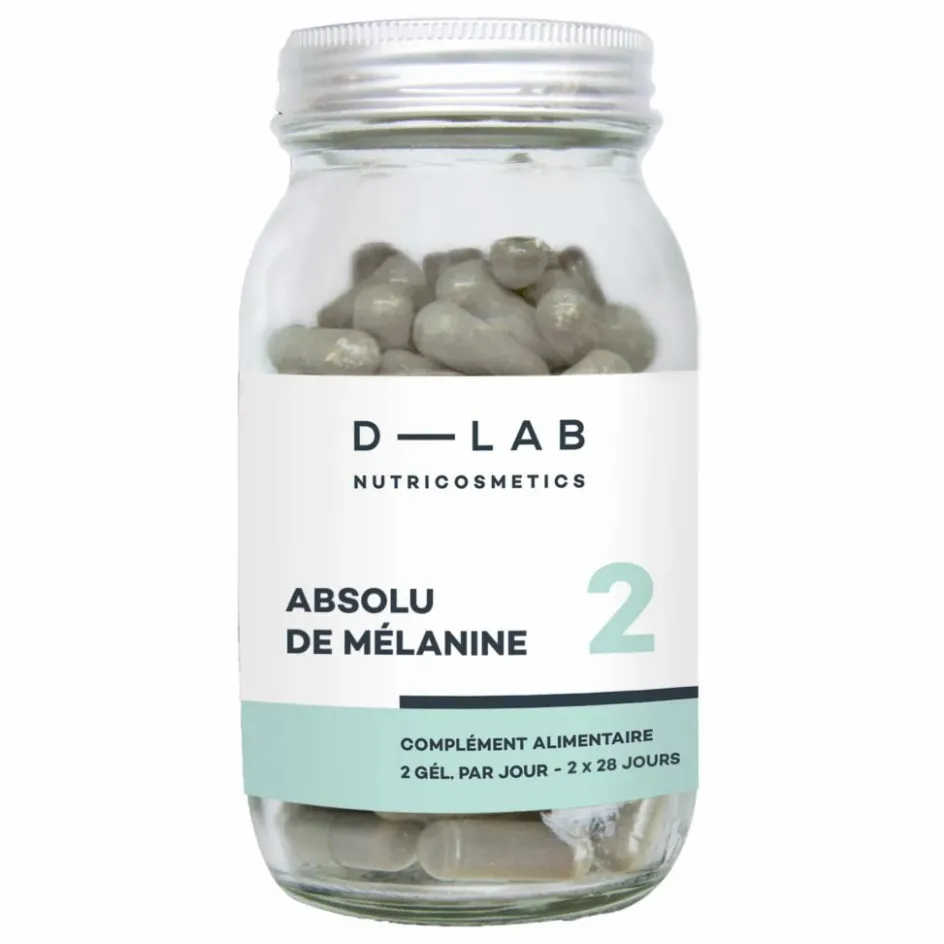 Femme D-LAB NUTRICOSMETICS Soins Du Visage|Soins Du Corps*Absolu de Mélanine intensifie le bronzage Complément alimentaire - 1 mois