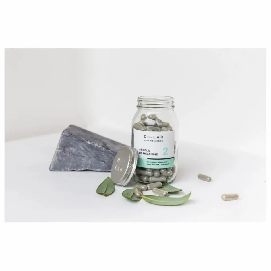 Femme D-LAB NUTRICOSMETICS Soins Du Visage|Soins Du Corps*Absolu de Mélanine intensifie le bronzage Complément alimentaire - 1 mois