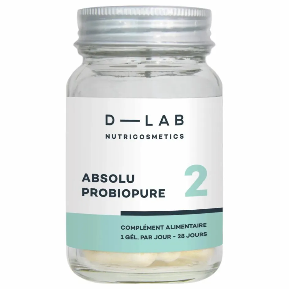 D-LAB NUTRICOSMETICS Compléments Alimentaires*Absolu Probiopure équilibre de la flore intestinale Complément alimentaire - 1 mois