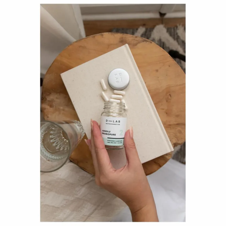 D-LAB NUTRICOSMETICS Compléments Alimentaires*Absolu Probiopure équilibre de la flore intestinale Complément alimentaire - 1 mois