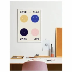 Mado Affiche 4 émotions 50x70 cm|Enfant Décoration Murale|Déco Murale Enfant