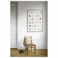 Mado Affiche Alphabet Spaghetti|Enfant Décoration Murale|Déco Murale Enfant