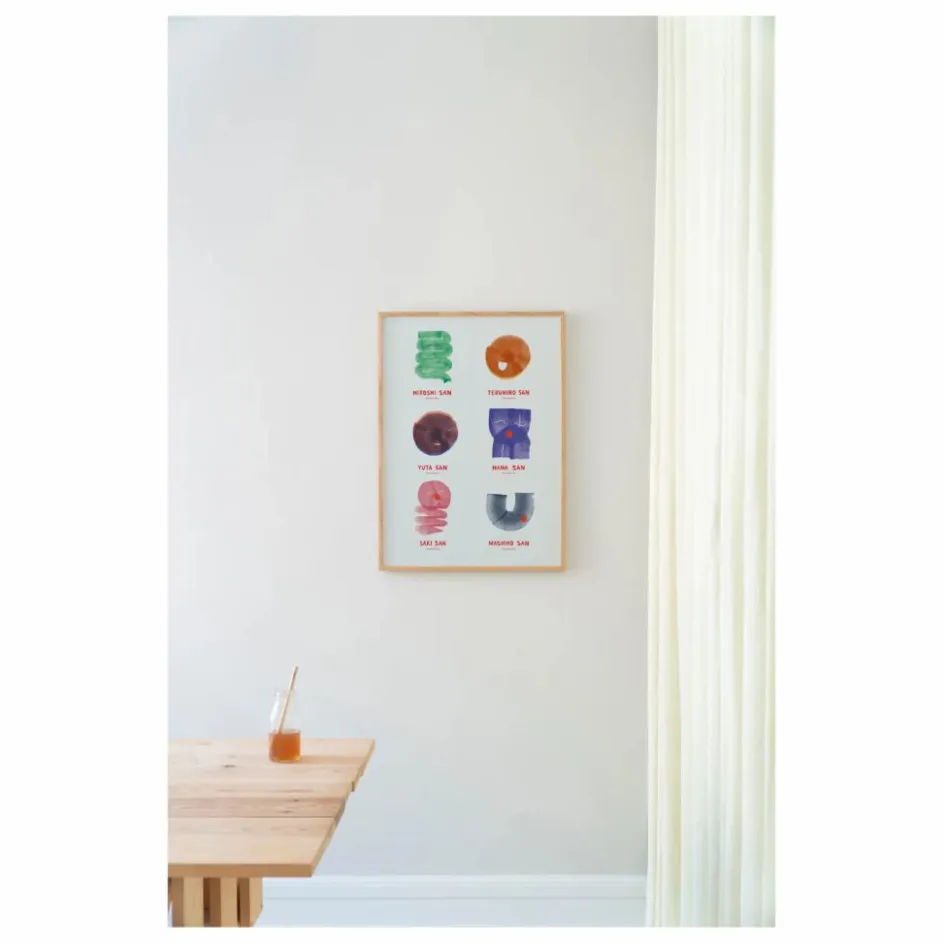 New Mado Affiche Amis Japonais Multicolore