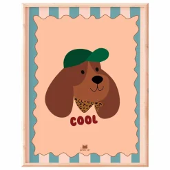 Outlet Ma petite vie Affiche Chien Cool Crème