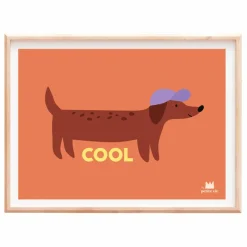 Hot Ma petite vie Affiche Cool Chien Multicolore