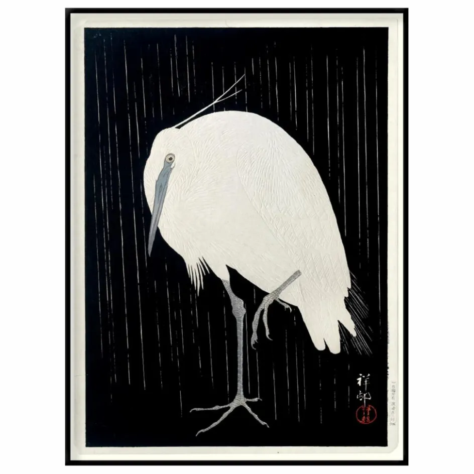 Online Affiche Crane on Black Déco Murale, Papier Peint