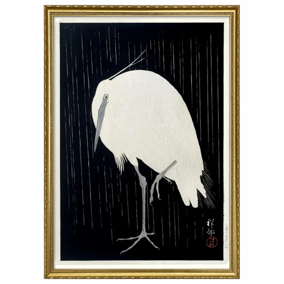 Online Affiche Crane on Black Déco Murale, Papier Peint