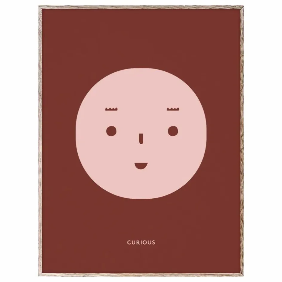 Mado Affiche Curious 30x40 cm|Enfant Décoration Murale|Déco Murale Enfant