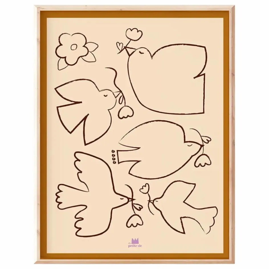 Online Ma petite vie Affiche Envolée Poétique Beige