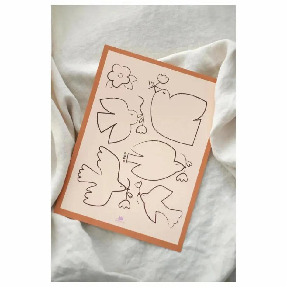 Online Ma petite vie Affiche Envolée Poétique Beige