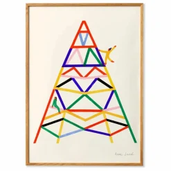 Sale Affiche Escalader Enfant Déco Murale Enfant