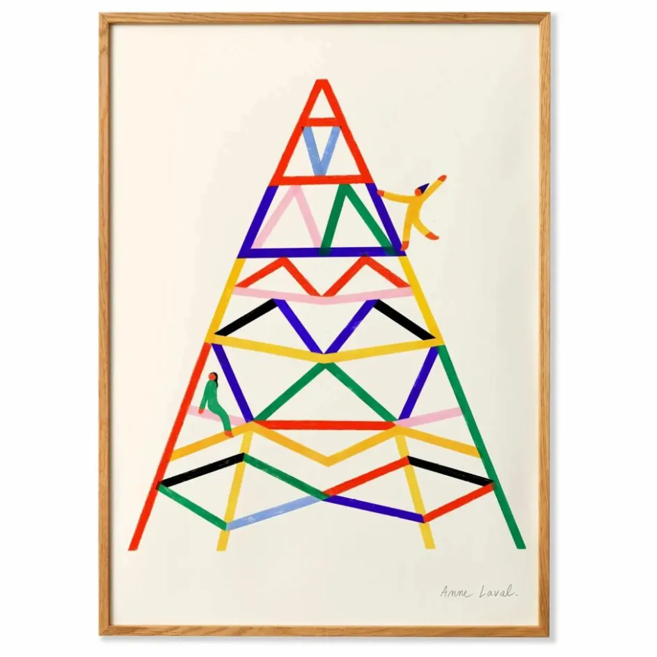 Sale Affiche Escalader Enfant Déco Murale Enfant