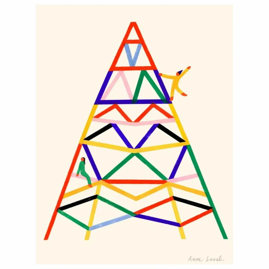 Sale Affiche Escalader Enfant Déco Murale Enfant