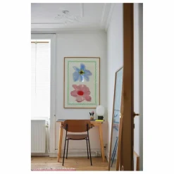 New Paper Collective Affiche Flower with Checks 01 par Liat Greenberg Rose