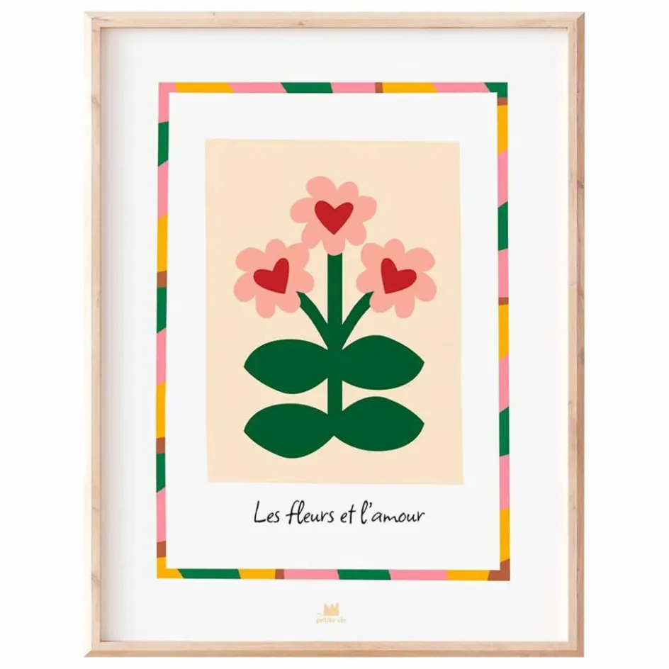 Clearance Ma petite vie Affiche les Fleurs et l'Amour | Sable