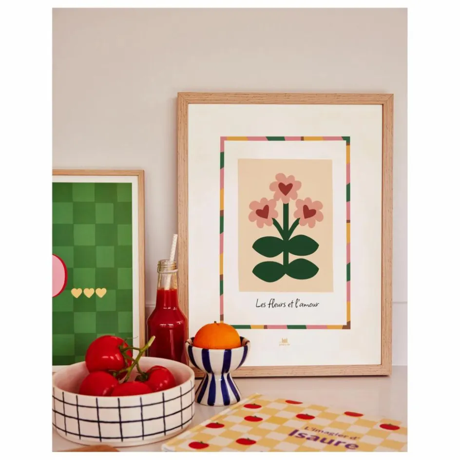 Clearance Ma petite vie Affiche les Fleurs et l'Amour | Sable