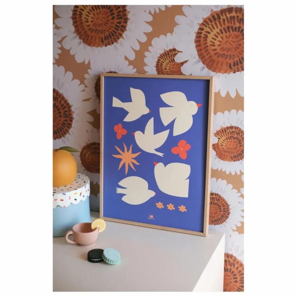 Ma petite vie Affiche Les Oiseaux|Enfant Décoration Murale|Déco Murale Enfant
