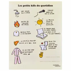 Best Mathilde Cabanas Affiche Les petits kifs Multicolore