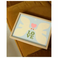 Online Ma petite vie Affiche Love oiseaux Multicolore
