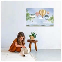 Hot Affiche Montgolfière Aquarelle Enfant Décoration Murale|Déco Murale Enfant