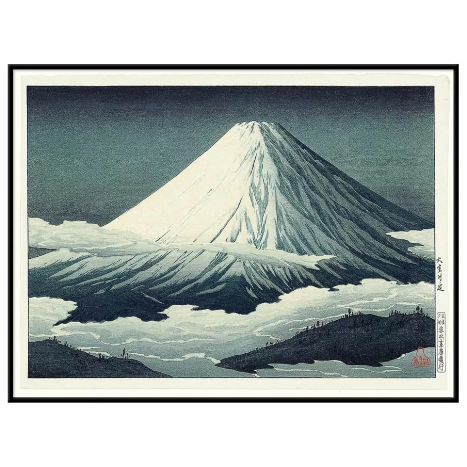 Sale The Dybdahl Co. Affiche Mount Fuji Multicolore
