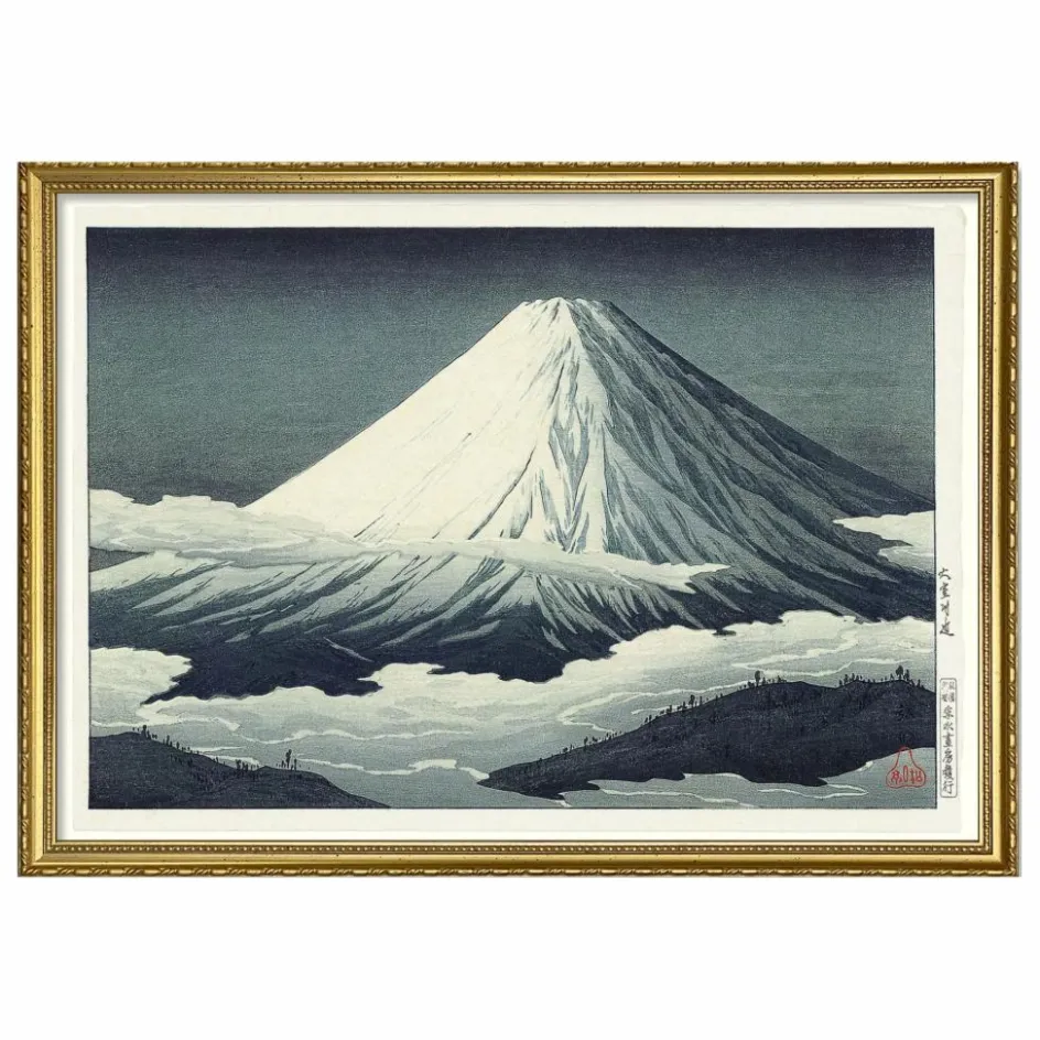 Sale The Dybdahl Co. Affiche Mount Fuji Multicolore