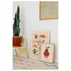 Ma petite vie Affiche pédagogique Dinosaures|Enfant Décoration Murale|Déco Murale Enfant