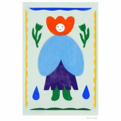 Affiche Personnage Fleur Enfant Déco Murale Enfant