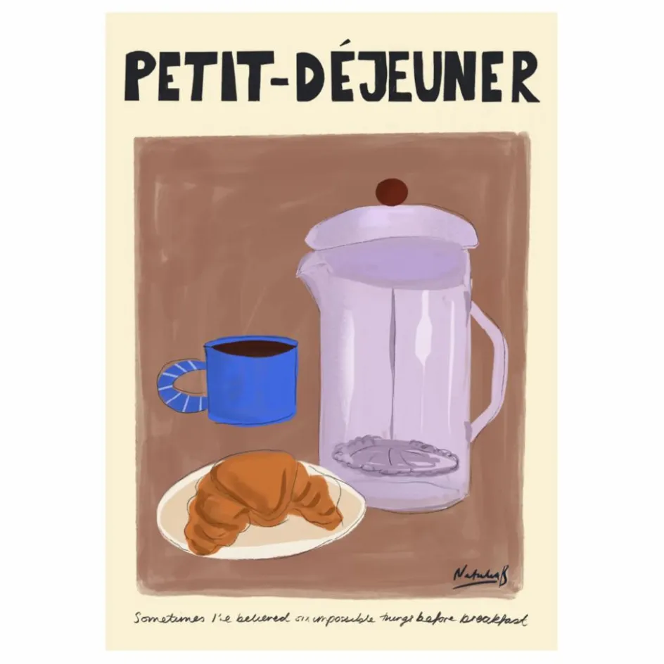 Outlet Natalia Bagniewska Affiche Petit-déjeuner Multicolore