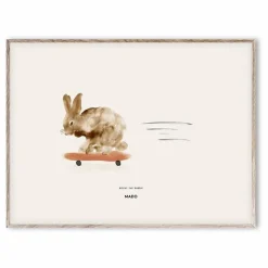 Mado Affiche Rocky the Rabbit 30x40 cm|Enfant Déco Murale Enfant