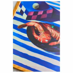 Paper Collective Affiche Shrimp and Stripes par Misfitting Things || Déco Murale, Papier Peint