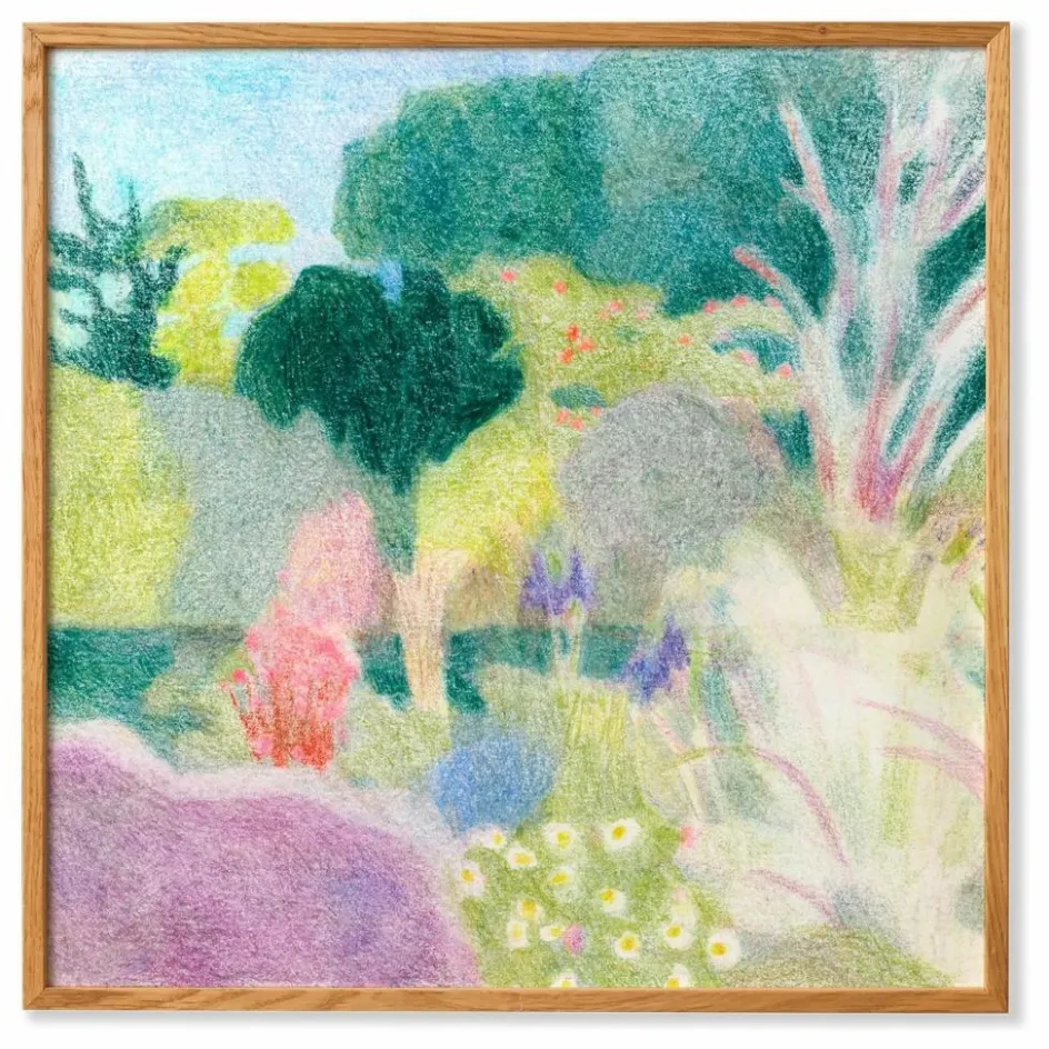Paper Collective Affiche Un Jardin à Kergoët par Line Hachem| Déco Murale, Papier Peint