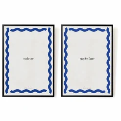 Discount Affiches Wake up - Maybe later - Set de 2 | Déco Murale, Papier Peint