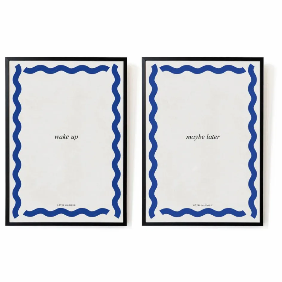 Discount Affiches Wake up - Maybe later - Set de 2 | Déco Murale, Papier Peint