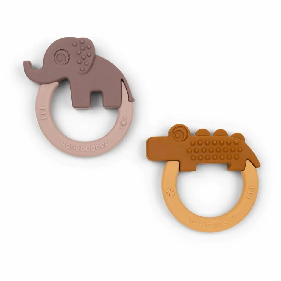 Outlet Anneau de dentition Deer - Set de 2 | Hochets Et Anneaux De Dentition|Puériculture