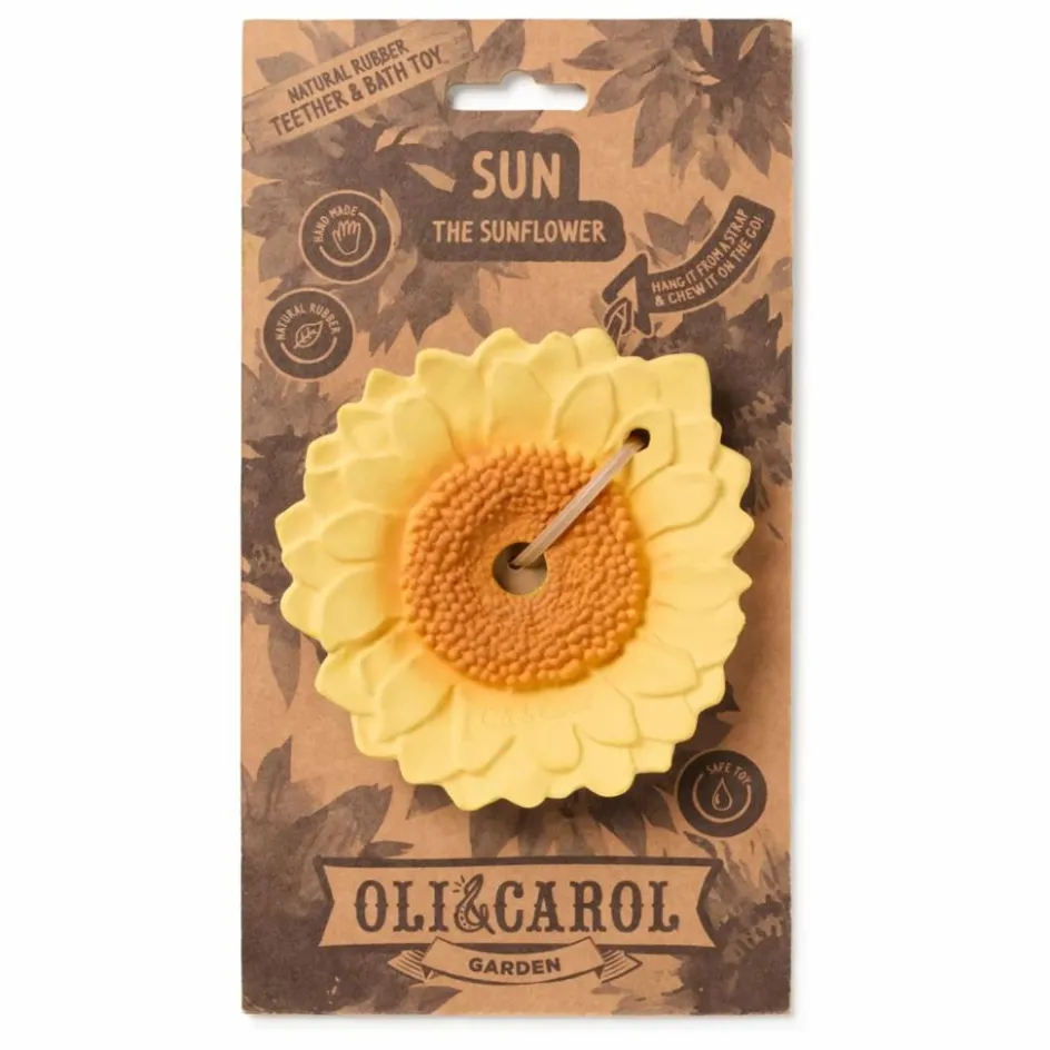 Oli & Carol Anneau de dentition Sun le tournesol| Hochets Et Anneaux De Dentition|Puériculture