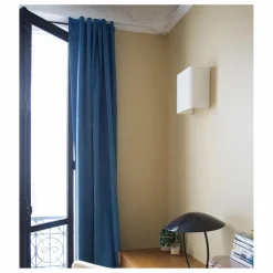 Outlet Applique Brera carrée en coton plissé | Luminaires