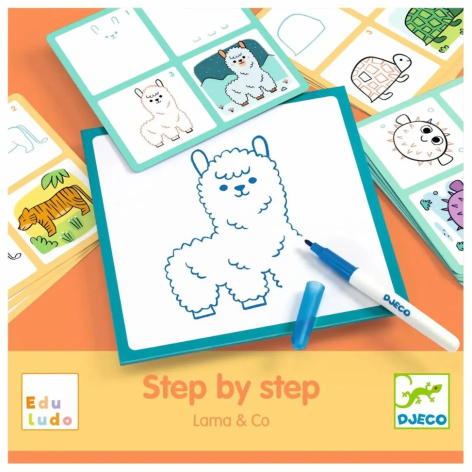 Djeco Apprendre à dessiner Lama & Co| Loisirs Créatifs