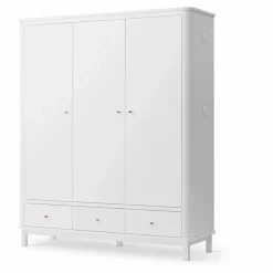 Hot Armoire 3 portes en bouleau 204x168 cm | Enfant Rangement Enfant