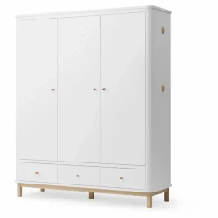 Online Armoire 3 portes en chêne | Enfant Armoires|Rangement Enfant